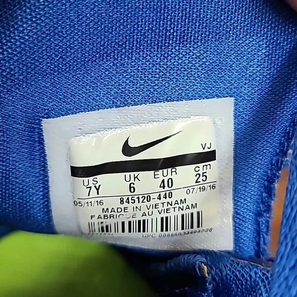 Nike Zoom Hyperdunk 2016 Game Royal Boys Sneakers 845120-440 Size 7Y GS - Picture 8 of 16